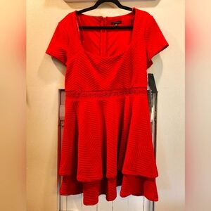 New with tags red dress. Size 15. True to size.